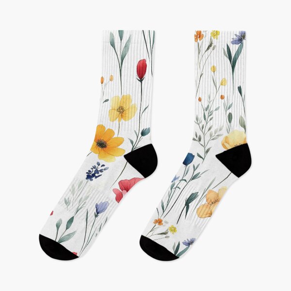 Item preview, Vibrant Wildflower Garden on Black designed and sold by warayut.