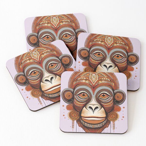 Aperçu de l'œuvre Afrique | Collection Dieu Singe | Lilas lisse créée et vendue par monkeybusiness.pt.