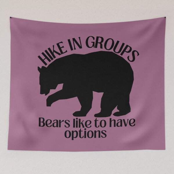 Item preview, Hiking humor - bears like options designed and sold by EvergreenWhimsy.