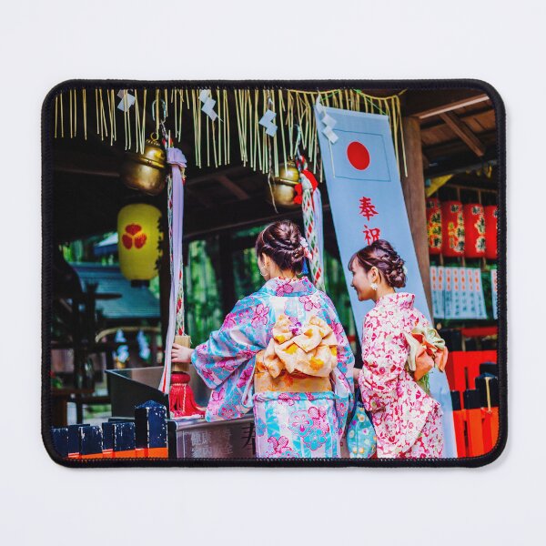 Item preview, Traditional Reverence at Nonomiya Shrine, Arashiyama, Kyoto designed and sold by World Wondering Travel Photography.