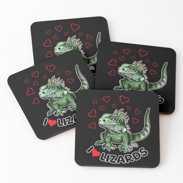 Item preview, I love lizards Cute Iguana Design designed and sold by BeataY6Art.