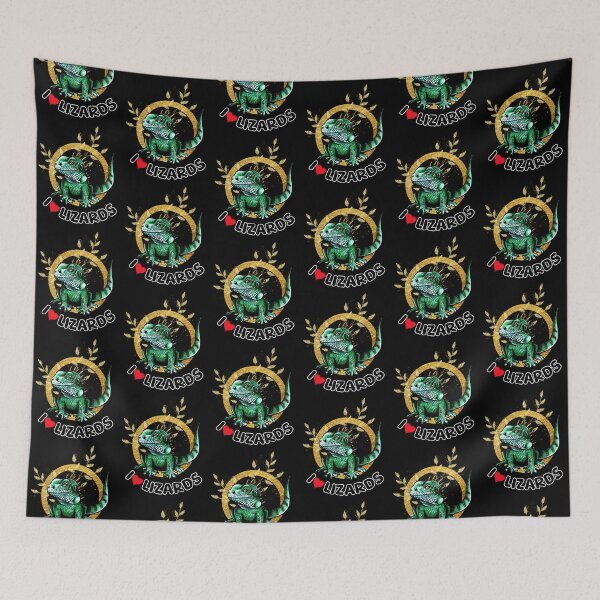 Item preview, I love lizards Cute Iguana Design designed and sold by BeataY6Art.