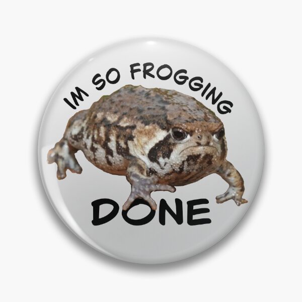 Item preview, i'm so frogging done sticker designed and sold by FrostedCowC.