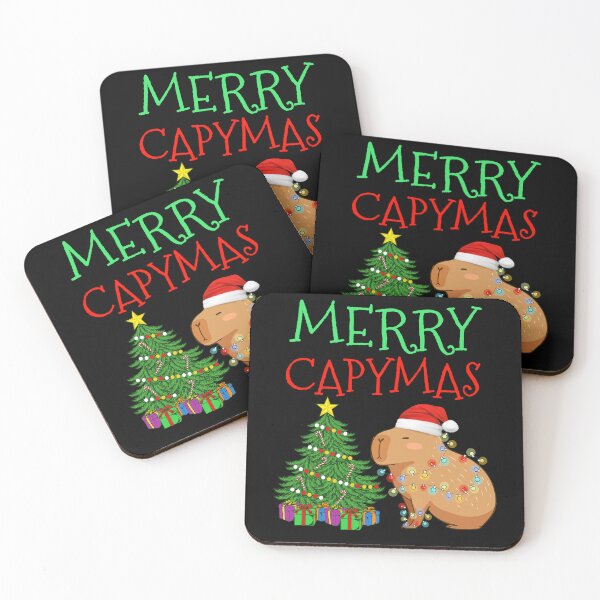 Item preview, Funny Capybara Christmas Holidays Capybara Santa Merry Capymas designed and sold by NUMAcreations.