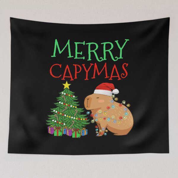 Item preview, Funny Capybara Christmas Holidays Capybara Santa Merry Capymas designed and sold by NUMAcreations.