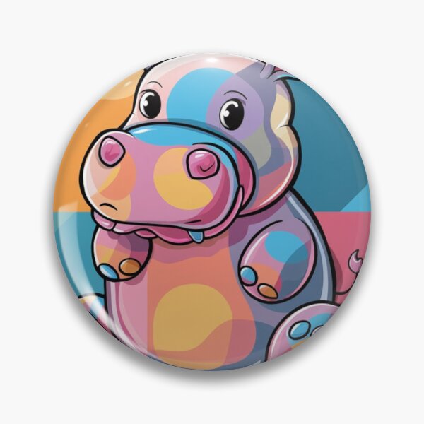 Item preview, Colorful Hippo Abstract designed and sold by NeatThingLover.