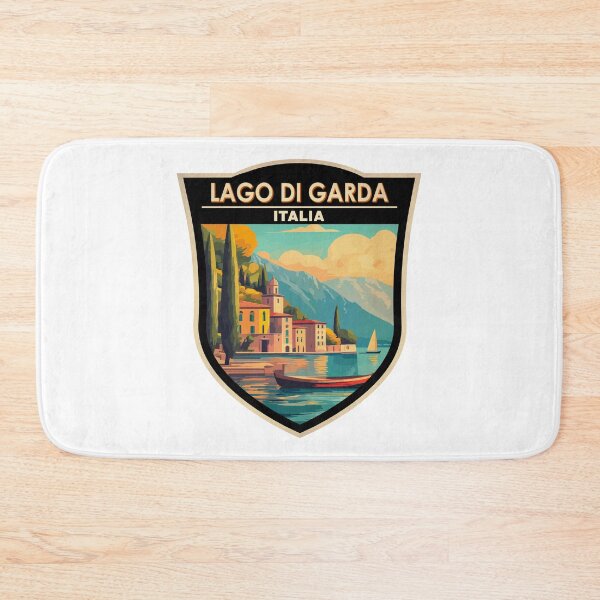 Item preview, Lago di Garda Italia Travel Art Badge designed and sold by KrisSidDesigns.