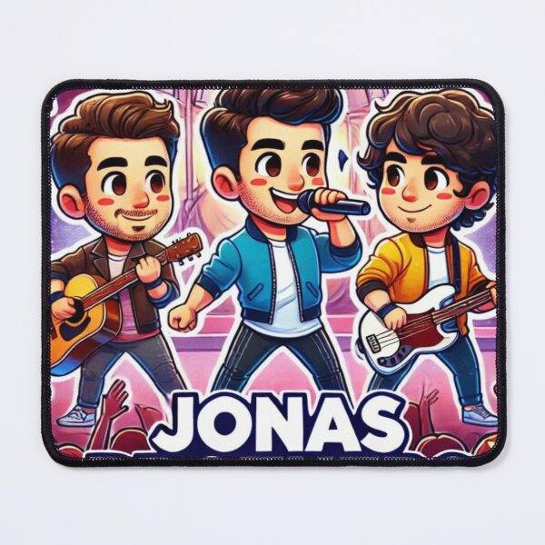 Artikelvorschau, Jonas Brothers Cartoon Konzertaufkleber Ver.1 entworfen und verkauft von NutSkyArt.