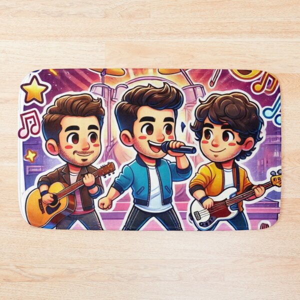 Item preview, Jonas Brothers Cartoon Concert Sticker Ver.1 designed and sold by NutSkyArt.