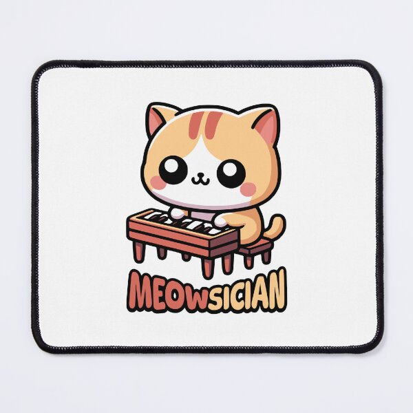 Item preview, Meowsician! Cute Piano Cat Pun designed and sold by PMCreative.