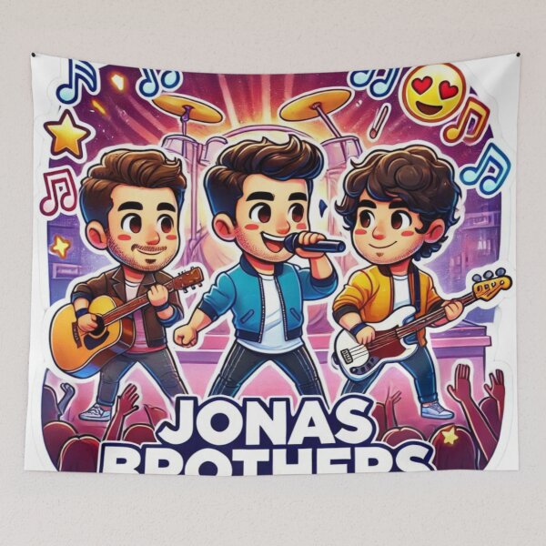 Item preview, Jonas Brothers Cartoon Concert Sticker Ver.1 designed and sold by NutSkyArt.