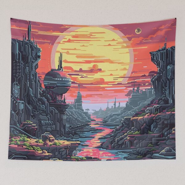 Item preview, 8 Bit Sci Fi Planet designed and sold by dcrc.