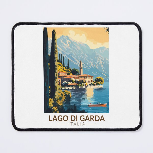 Item preview, Lago di Garda Italia Travel Art Vintage designed and sold by KrisSidDesigns.