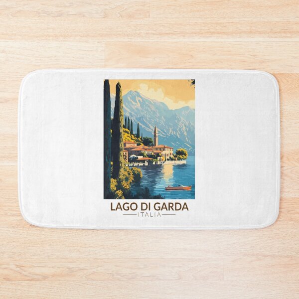 Item preview, Lago di Garda Italia Travel Art Vintage designed and sold by KrisSidDesigns.