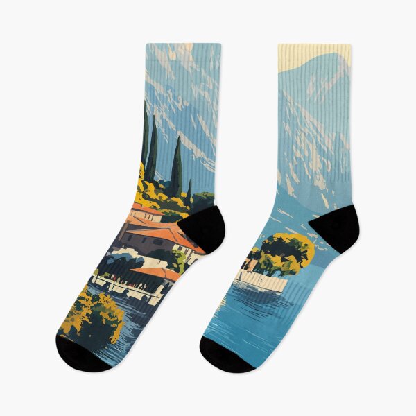 Item preview, Lago di Garda Italia Travel Art Vintage designed and sold by KrisSidDesigns.