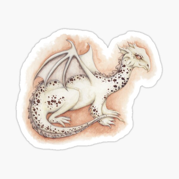Cookies and Cream Cute Ice Cream Dragon Sticker