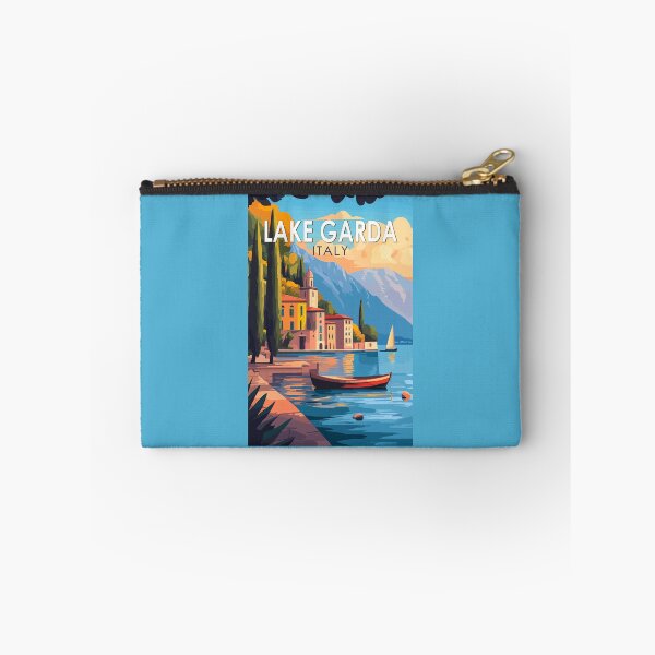Item preview, Lake Garda Italy Travel Art Vintage designed and sold by KrisSidDesigns.