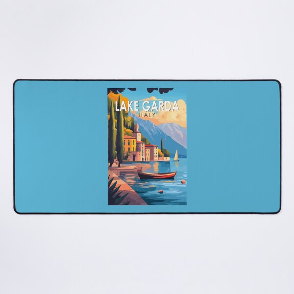 Item preview, Lake Garda Italy Travel Art Vintage designed and sold by KrisSidDesigns.