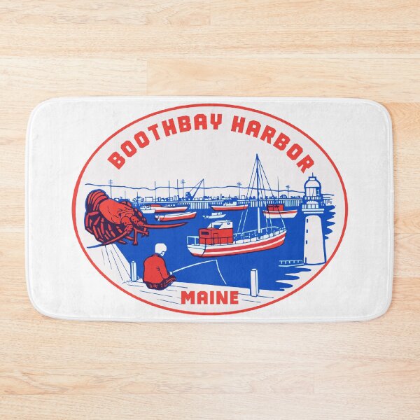 Item preview, Boothbay Harbor Vintage Style Decal designed and sold by Decal Mania.