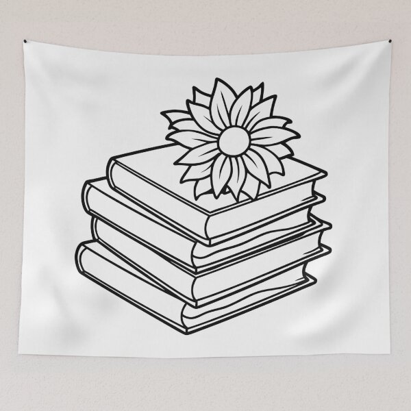 Item preview, I Love Books and Flowers  designed and sold by GraphicsClub.