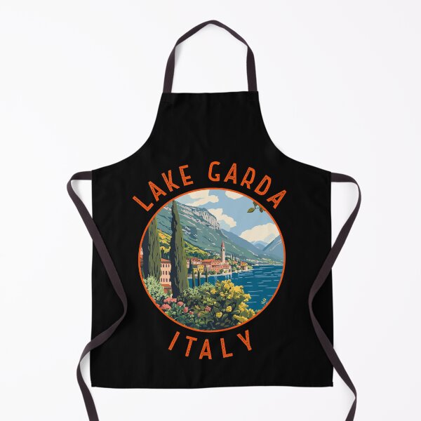 Item preview, Lake Garda Italy Retro Distressed Circle designed and sold by KrisSidDesigns.