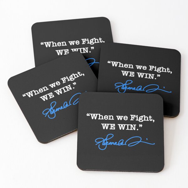 Item preview, When we Fight We win - Kamala Harris (blue signature) designed and sold by Thelittlelord.