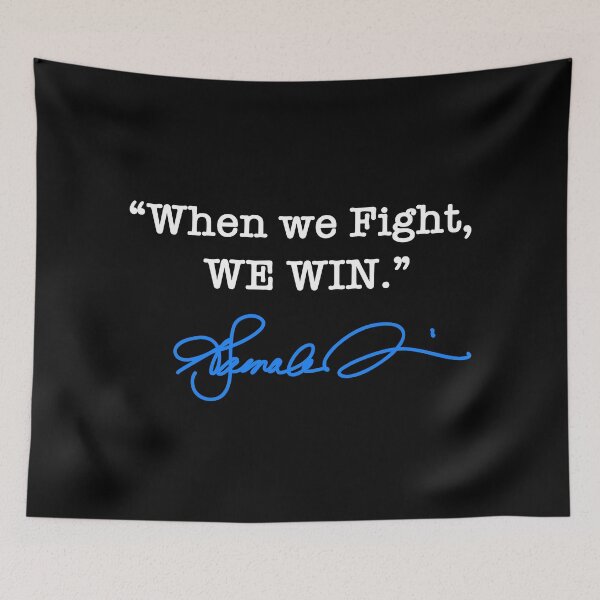 Item preview, When we Fight We win - Kamala Harris (blue signature) designed and sold by Thelittlelord.