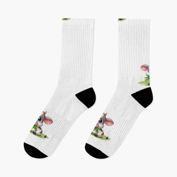 Item preview, A tiny cow eating grass  designed and sold by Pasja W Każdym Szkicu!.