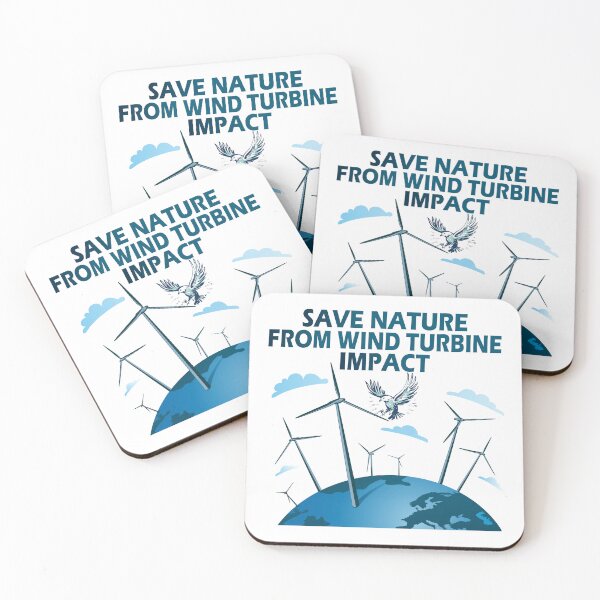 Item preview, Save Nature from Wind Turbine Impact designed and sold by HandicraftArt.