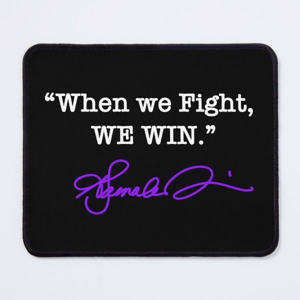 Item preview, When we Fight We win - Kamala Harris (purple signature) designed and sold by Thelittlelord.