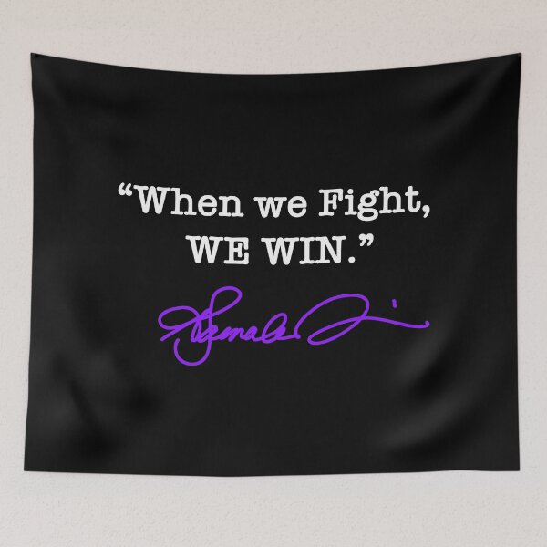 Item preview, When we Fight We win - Kamala Harris (purple signature) designed and sold by Thelittlelord.