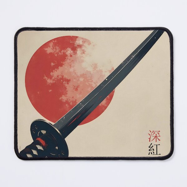 Item preview, Crimson Moon Black Katana Blade Artwork designed and sold by Iba.
