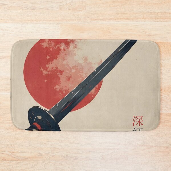 Item preview, Crimson Moon Black Katana Blade Artwork designed and sold by Iba.