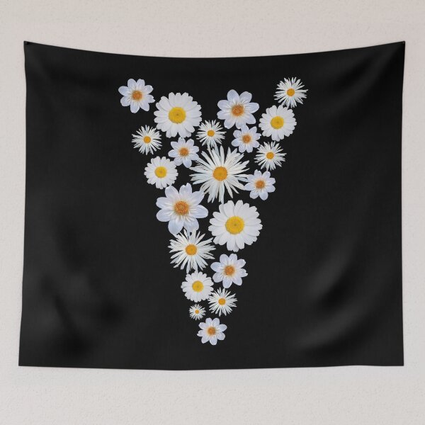 Item preview, White Daisies Dahlia Tornado Flattering Figure Shapes Mania designed and sold by Shapes-Mania.