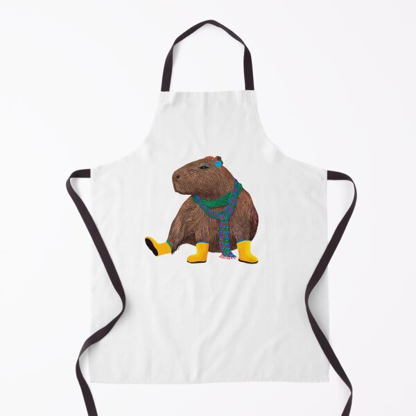 Item preview, Capybara in yellow rainboots designed and sold by Ekaterina Khozatskaya.
