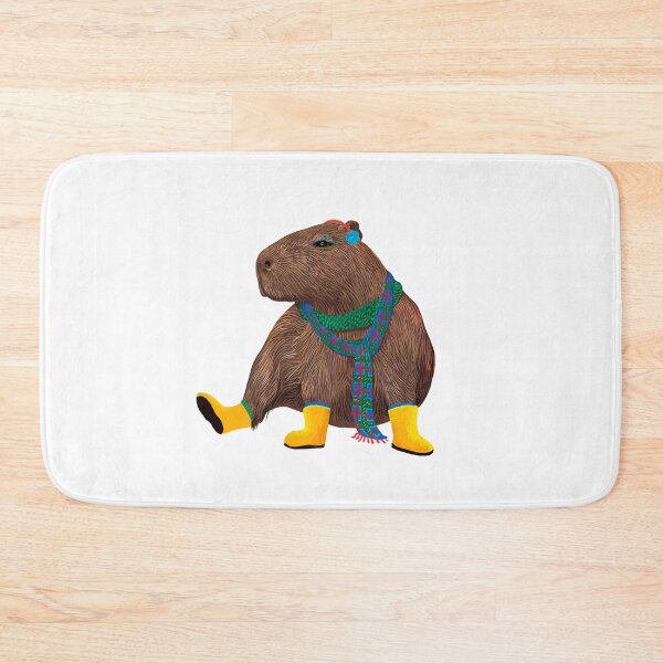 Item preview, Capybara in yellow rainboots designed and sold by Ekaterina Khozatskaya.