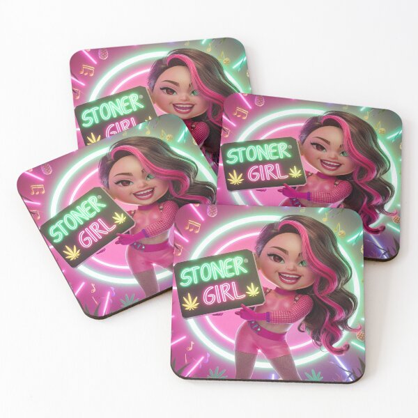 Item preview, Cute Hot Pink Stoner Girl  designed and sold by JLEmporium.