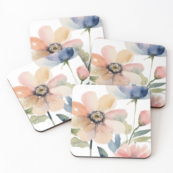 Item preview, Minimalist delicate flowers designed and sold by catcurio.