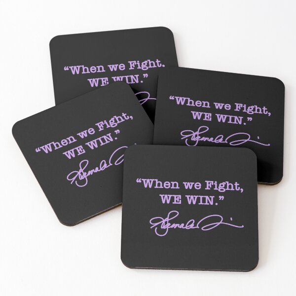 Item preview, When we Fight We win - Kamala Harris (signature in lavender) designed and sold by Thelittlelord.
