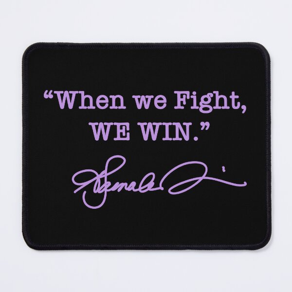 Item preview, When we Fight We win - Kamala Harris (signature in lavender) designed and sold by Thelittlelord.