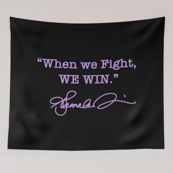 Item preview, When we Fight We win - Kamala Harris (signature in lavender) designed and sold by Thelittlelord.