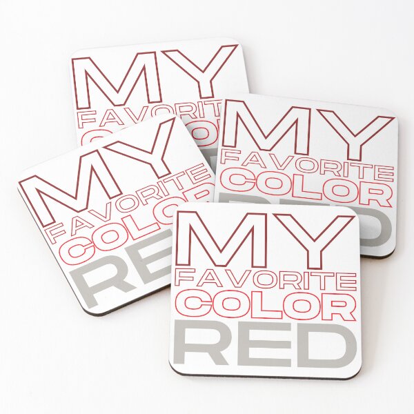 Item preview, My Favorite Color Red Funny Gifts For Fans Of Red Color designed and sold by ZIPsketch.