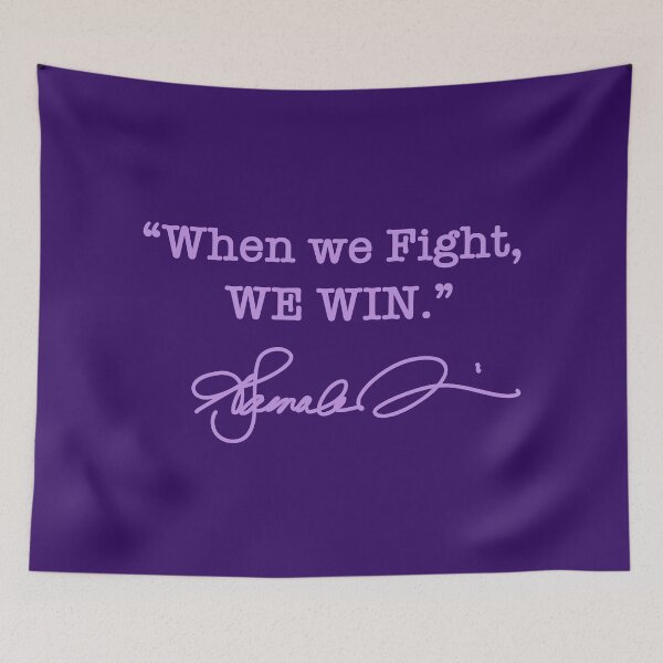 Item preview, When we Fight We win - Kamala Harris (signature lavender/purple) designed and sold by Thelittlelord.