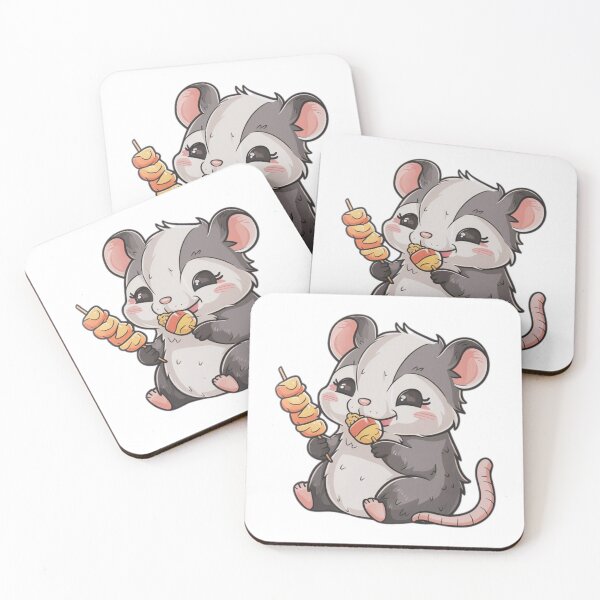 Item preview, Cute Opossum Food Sticker designed and sold by FlawlessDraft.