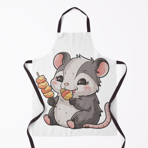 Item preview, Cute Opossum Food Sticker designed and sold by FlawlessDraft.