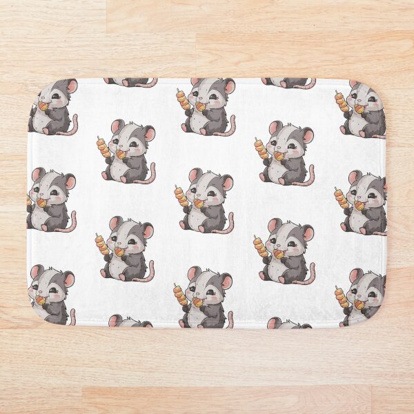 Aperçu de l'œuvre Autocollant alimentaire Opossum mignon créée et vendue par FlawlessDraft.