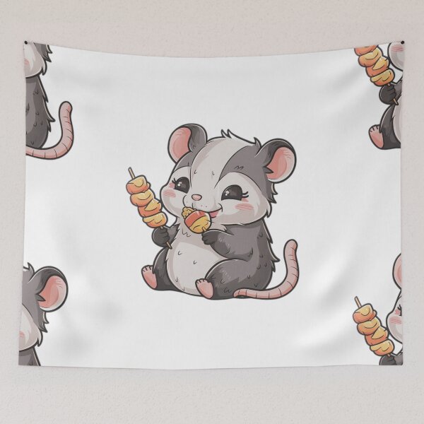Item preview, Cute Opossum Food Sticker designed and sold by FlawlessDraft.