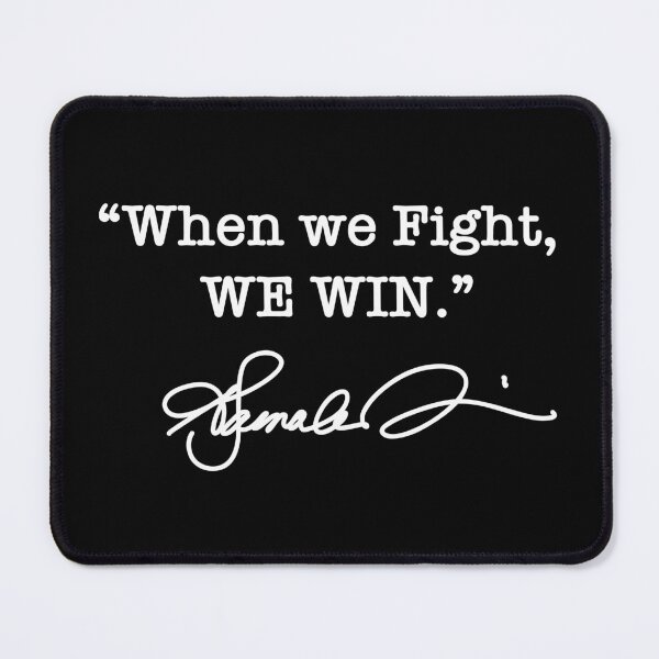 Item preview, When we Fight We win - Kamala Harris (signature white on black) designed and sold by Thelittlelord.