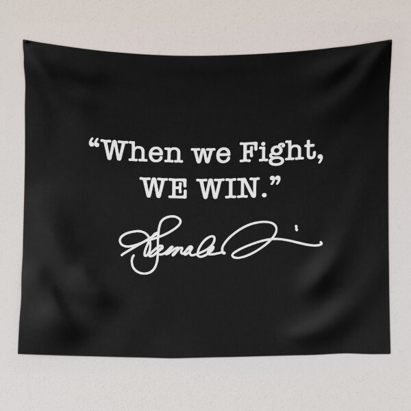 Item preview, When we Fight We win - Kamala Harris (signature white on black) designed and sold by Thelittlelord.