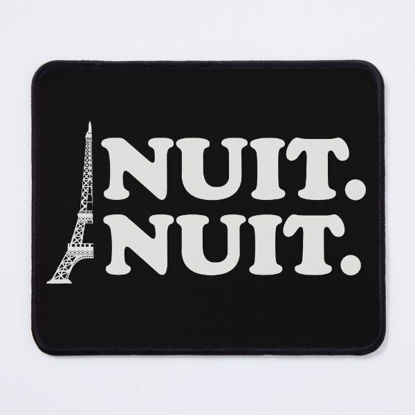 Item preview, Nuit Nuit night night french words Paris tower designed and sold by AxelBrook.